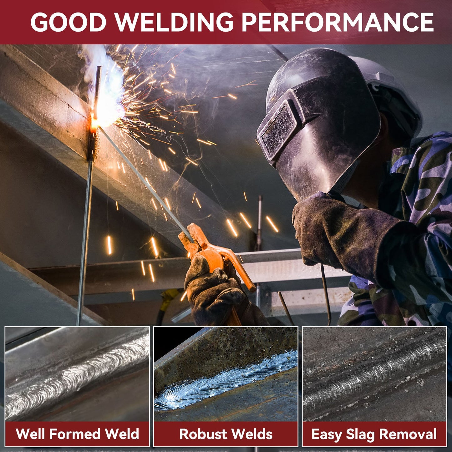 Arccaptain 6011 Welding Rod 5 Lbs Carbon Steel ARC Electrodes for Stick Welder