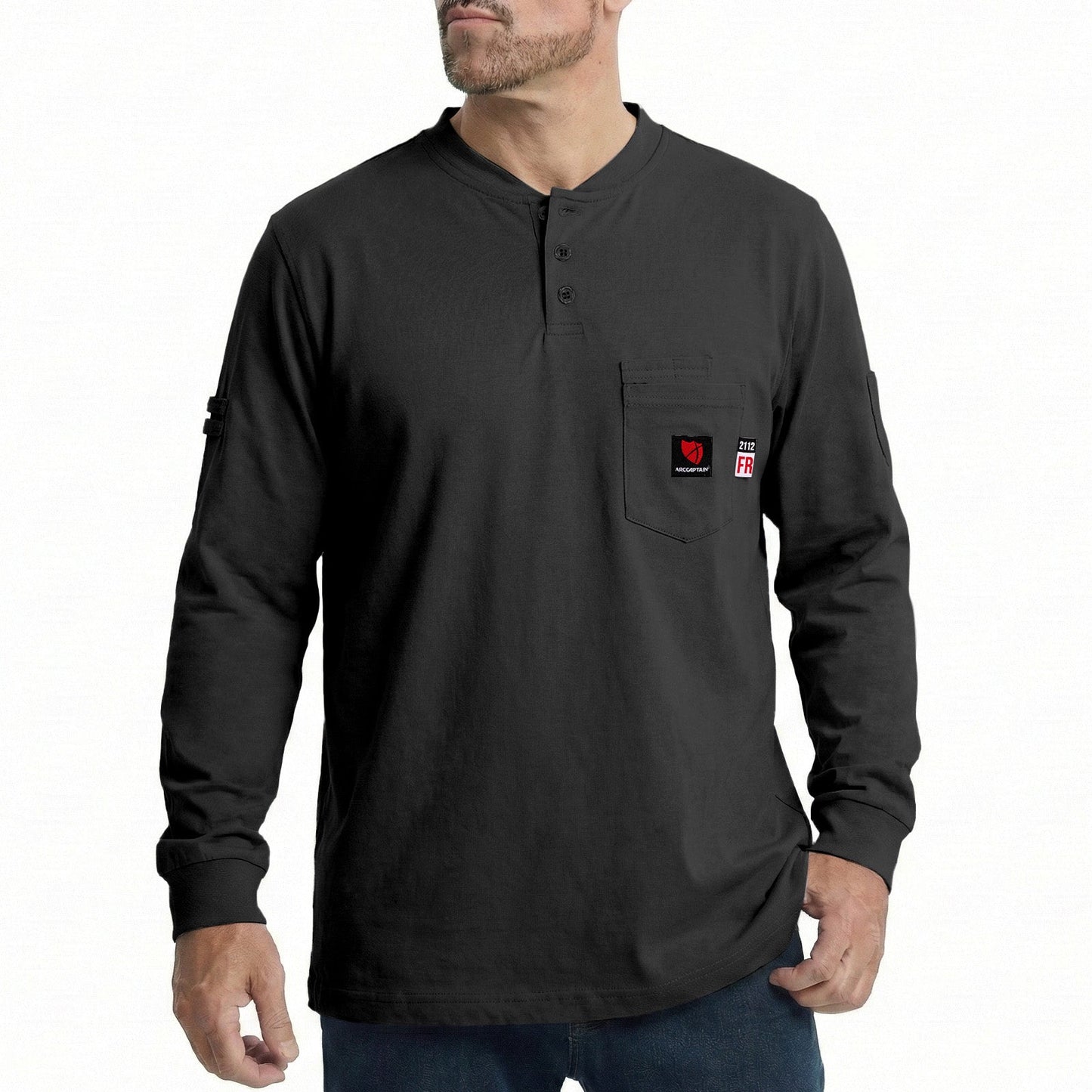 Arccaptain 100% Cotton FR Welding Shirt Long Sleeve Work Shirts
