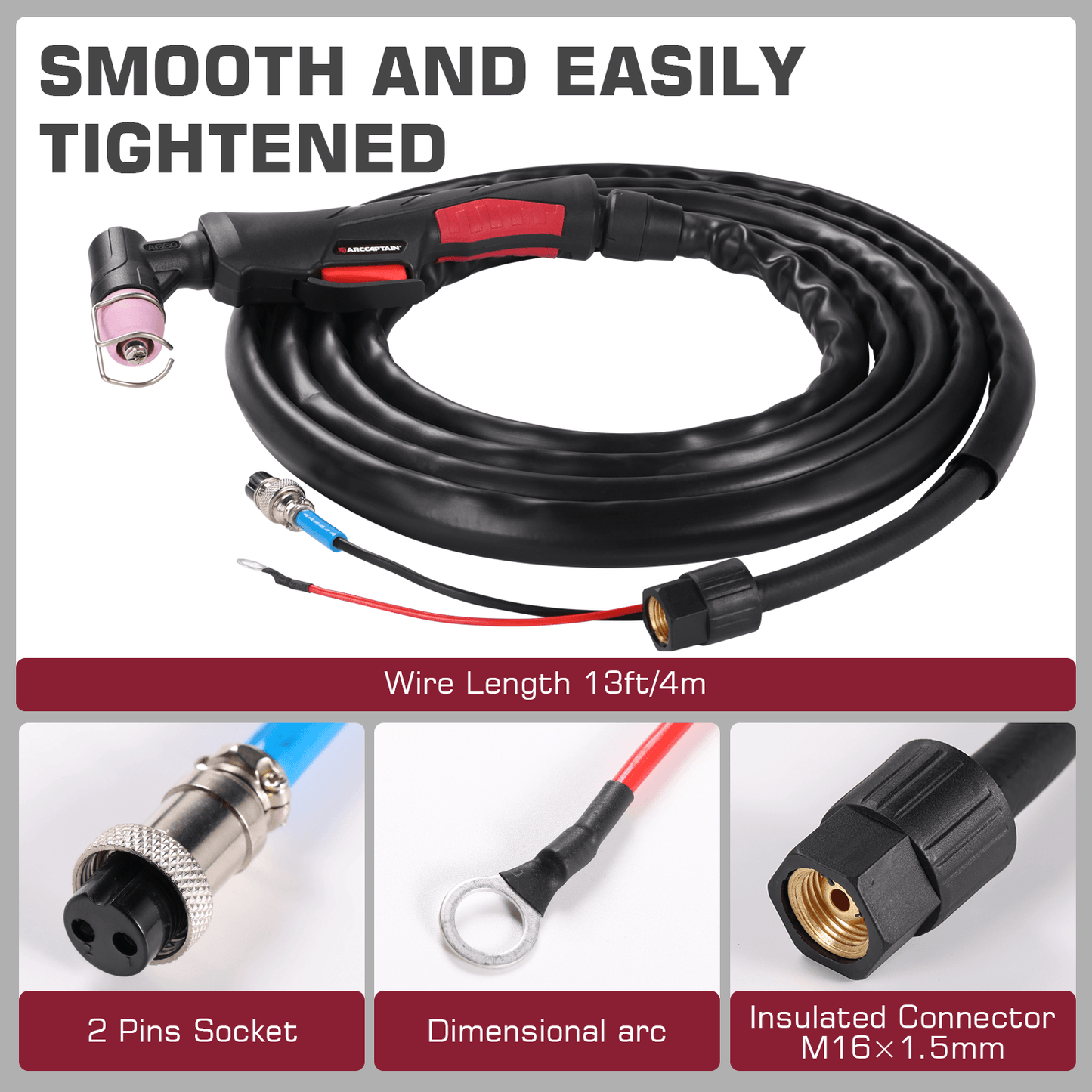 ARCCAPTAIN AG60 Pilot Arc Non-Touch Plasma Cutting Torch