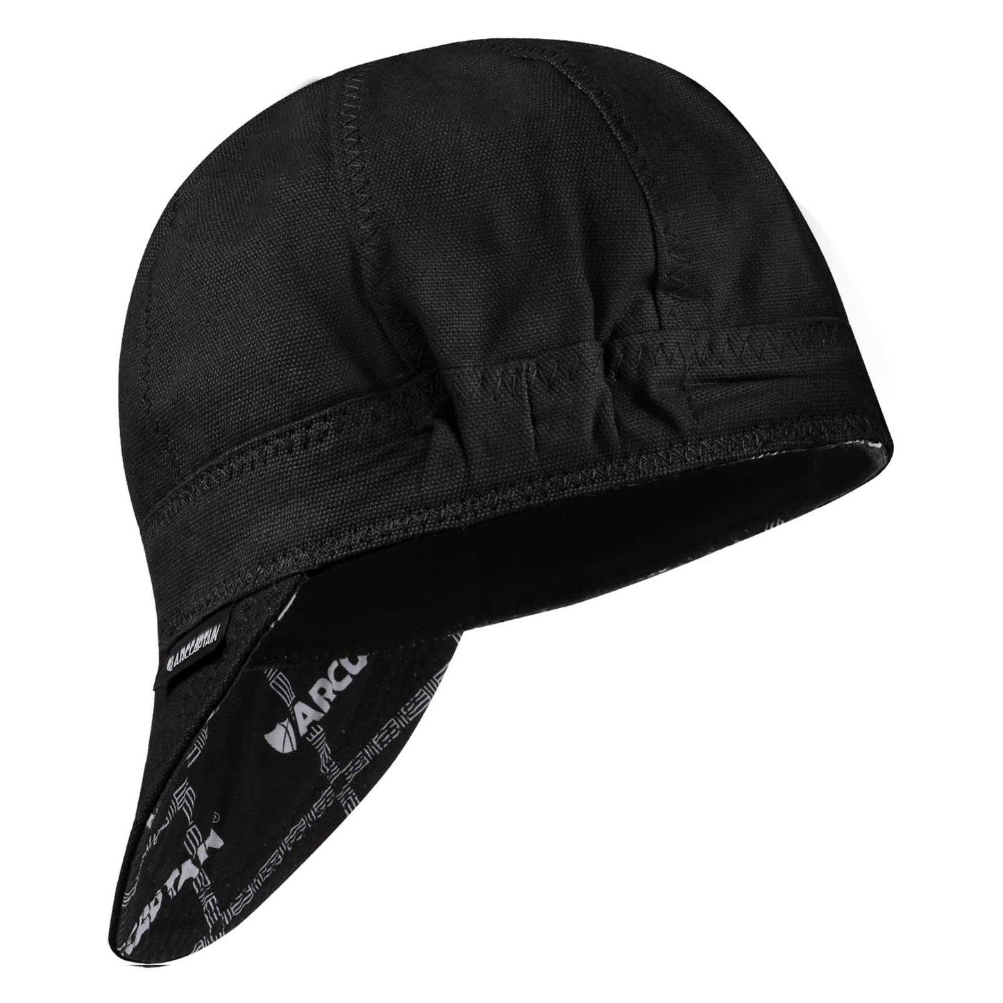Reversible Pure Cotton Welding Cap with Elastic Retractable Band