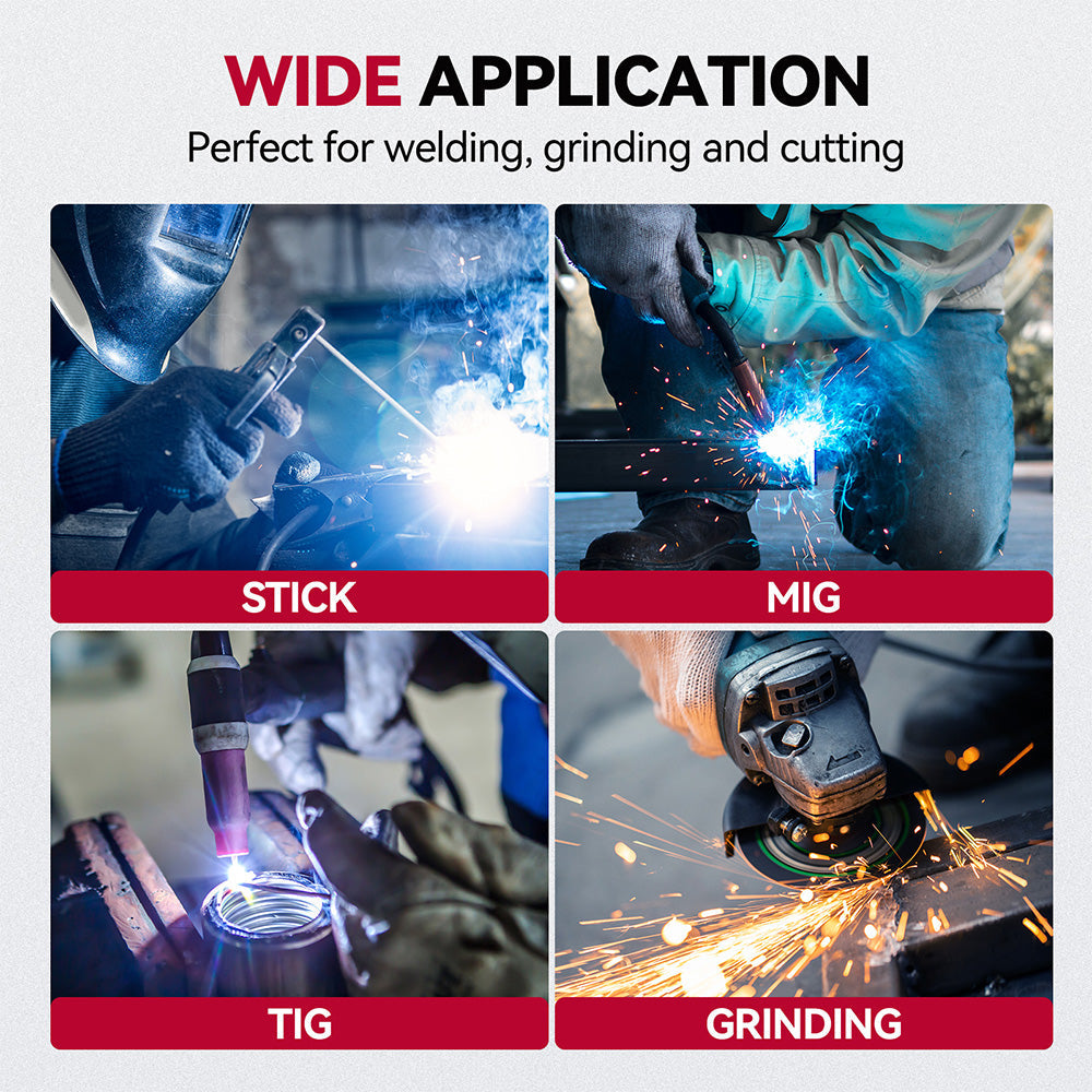 EXSpace X300 Welding Helmets with Auto Darkening Wood Etched