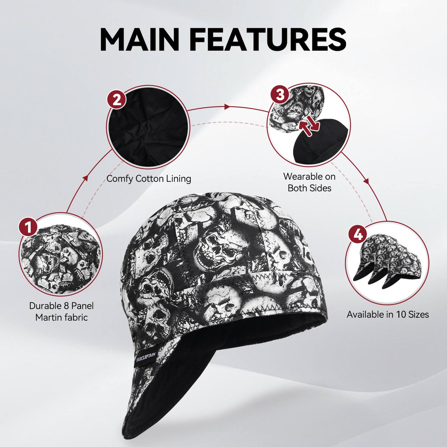100% Cotton Cool Welding Cap 260g Martin Cloth Cap